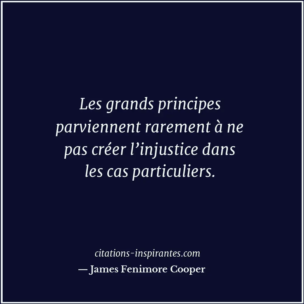 Citation de James Fenimore Cooper