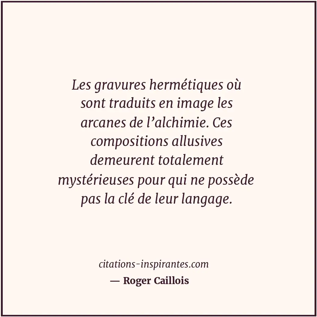 Citation de Roger Caillois