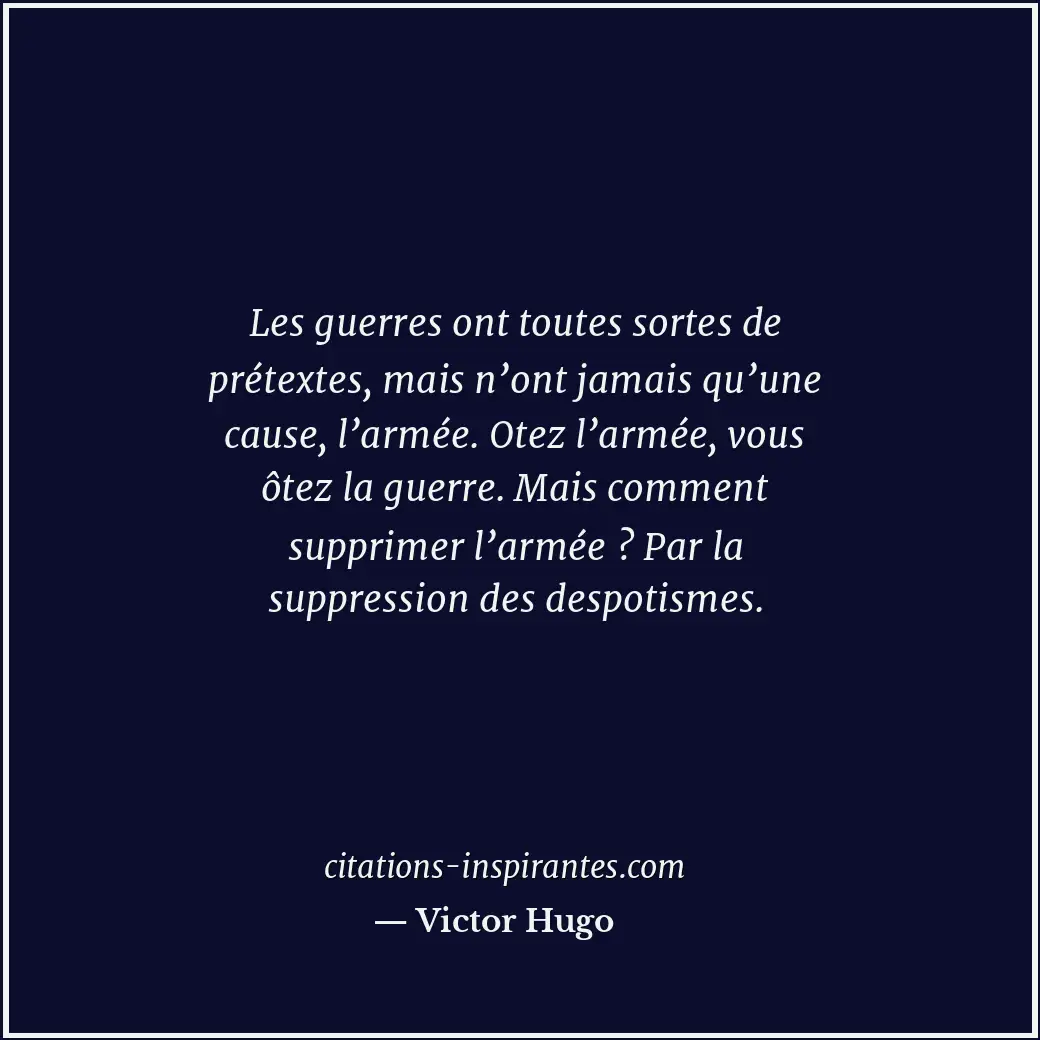 Citation de Victor Hugo