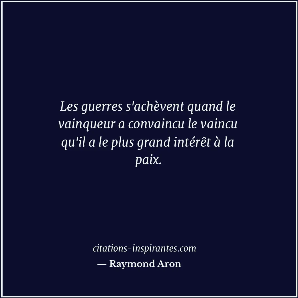 Citation de Raymond Aron