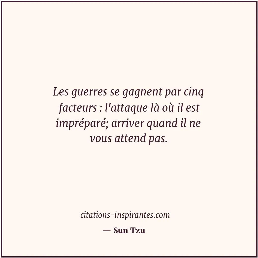 Citation de Sun Tzu