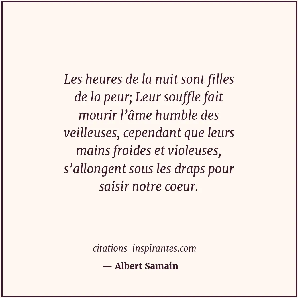 Citation de Albert Samain