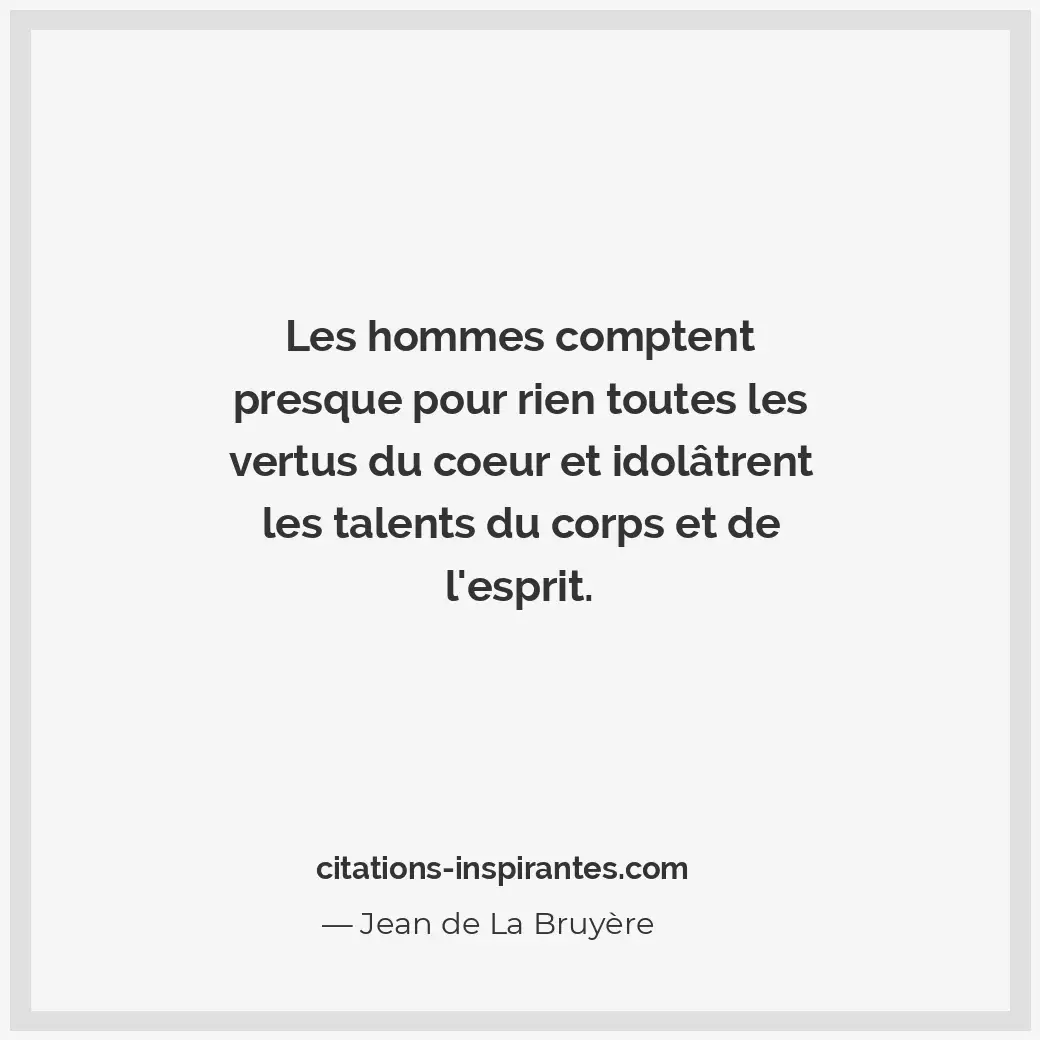 Citation de Jean de La Bruyère