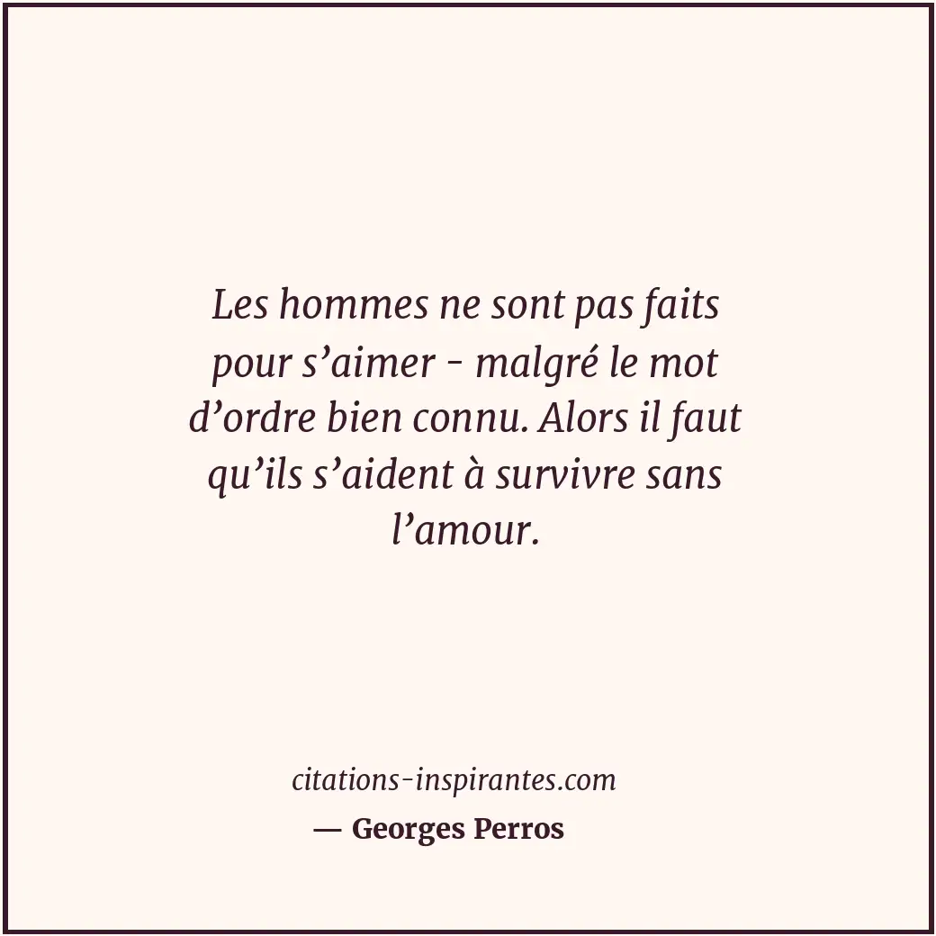 Citation de Georges Perros