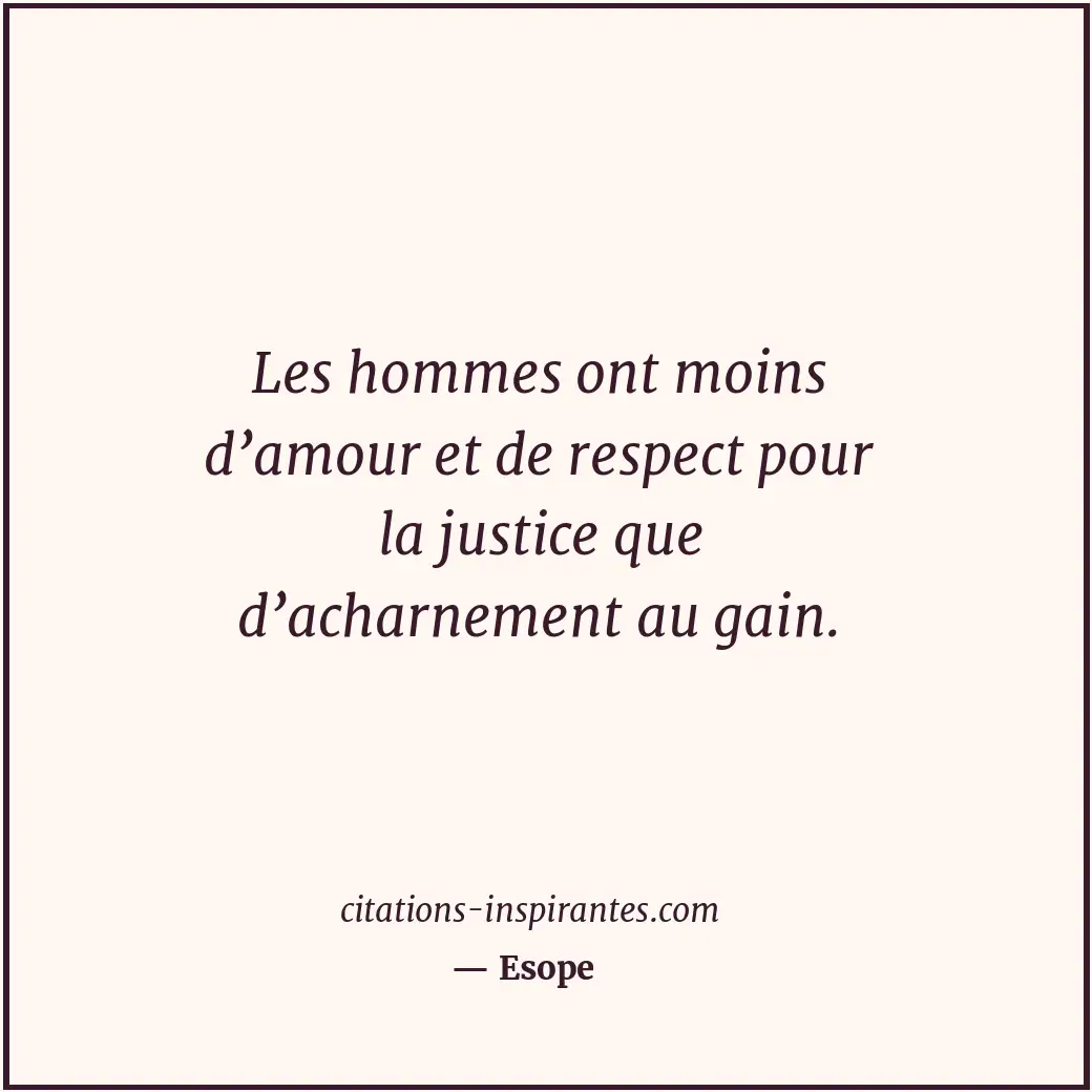 Citation de Esope