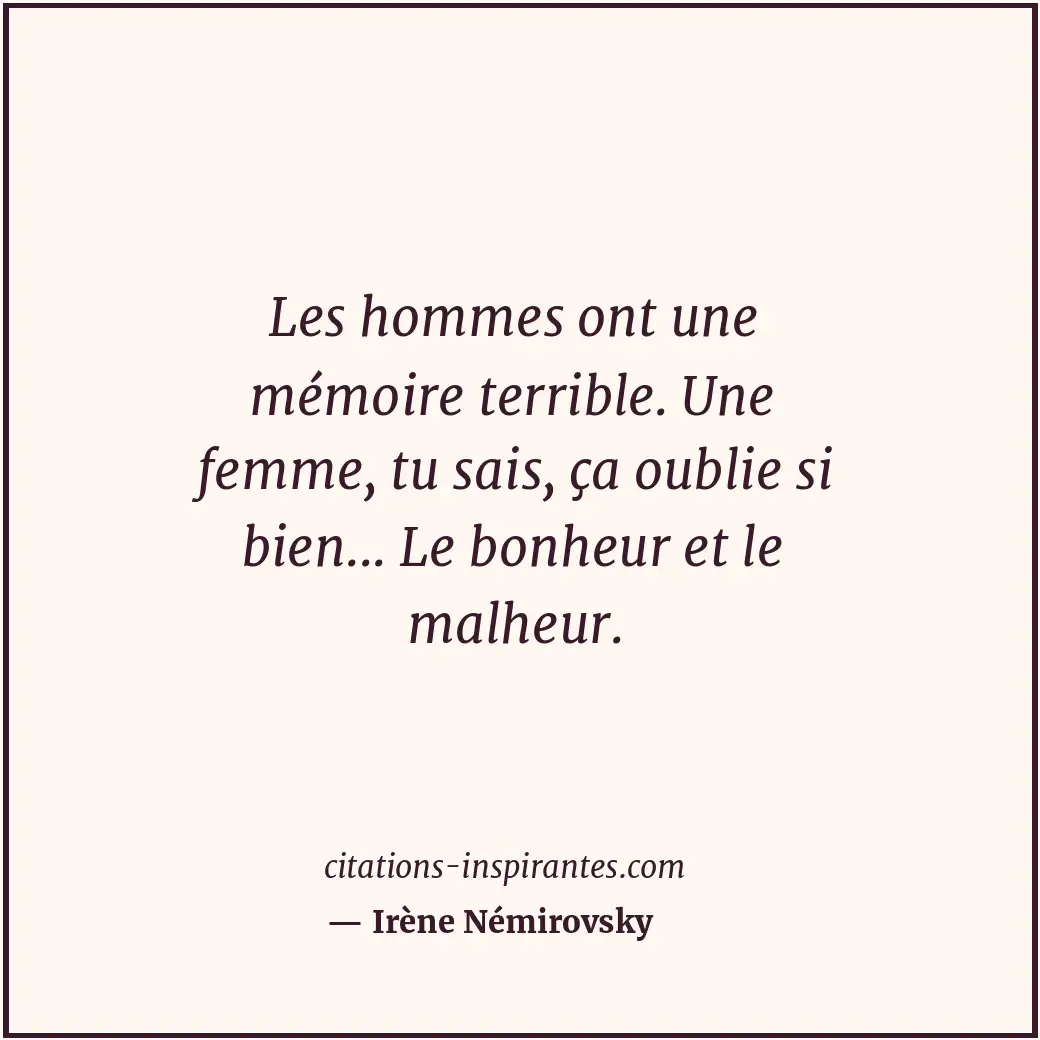 Citation de Irène Némirovsky