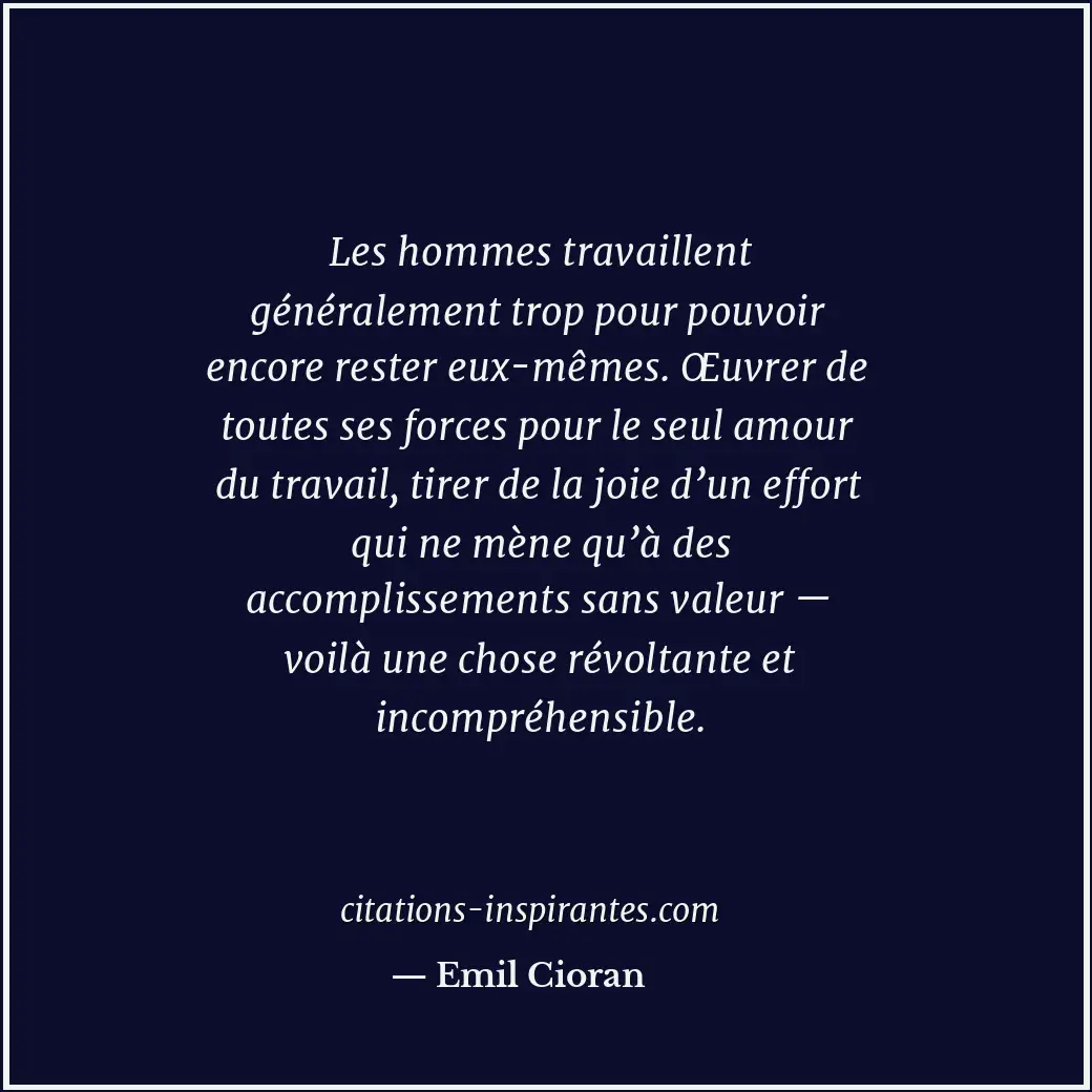 Citation de Emil Cioran