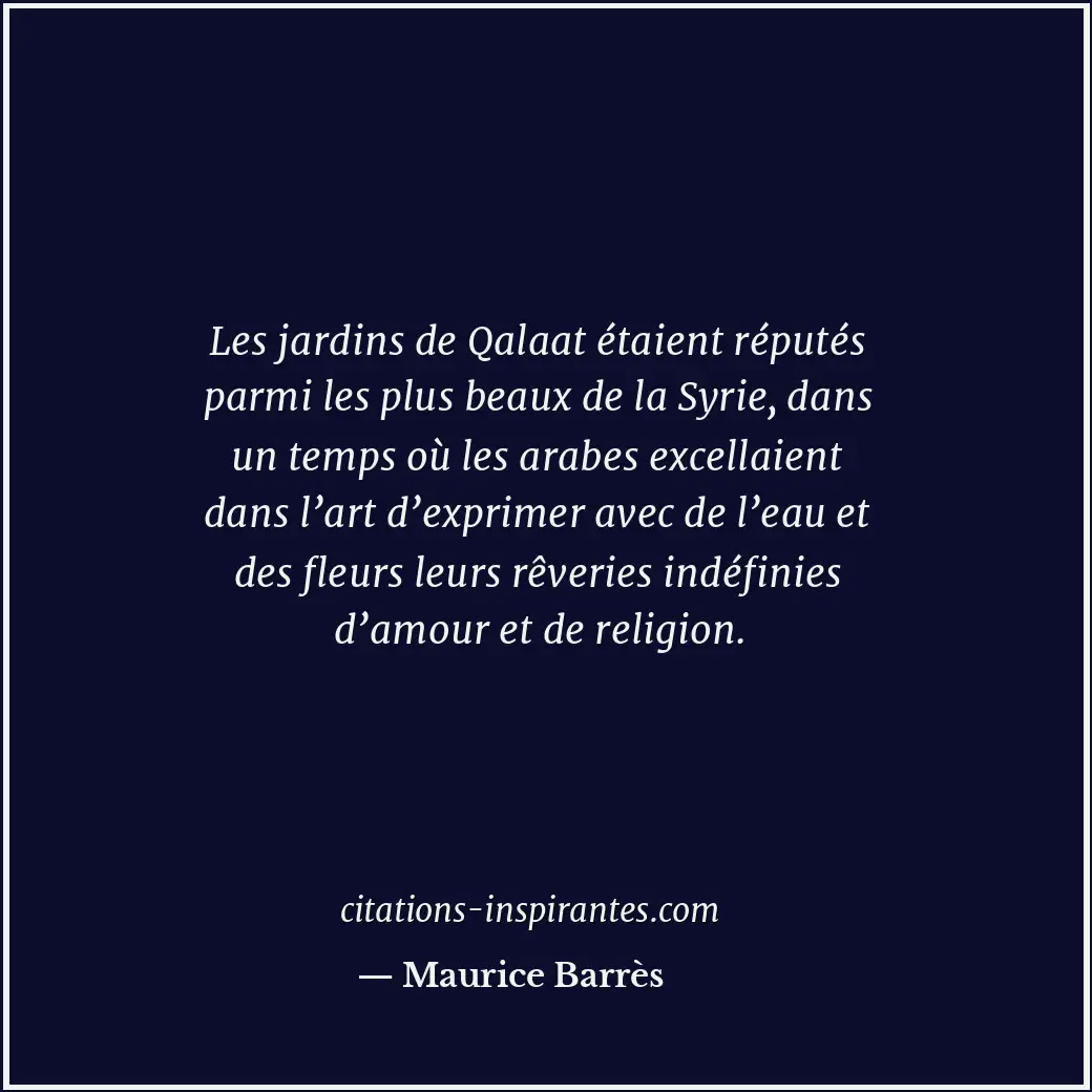 Citation de Maurice Barrès