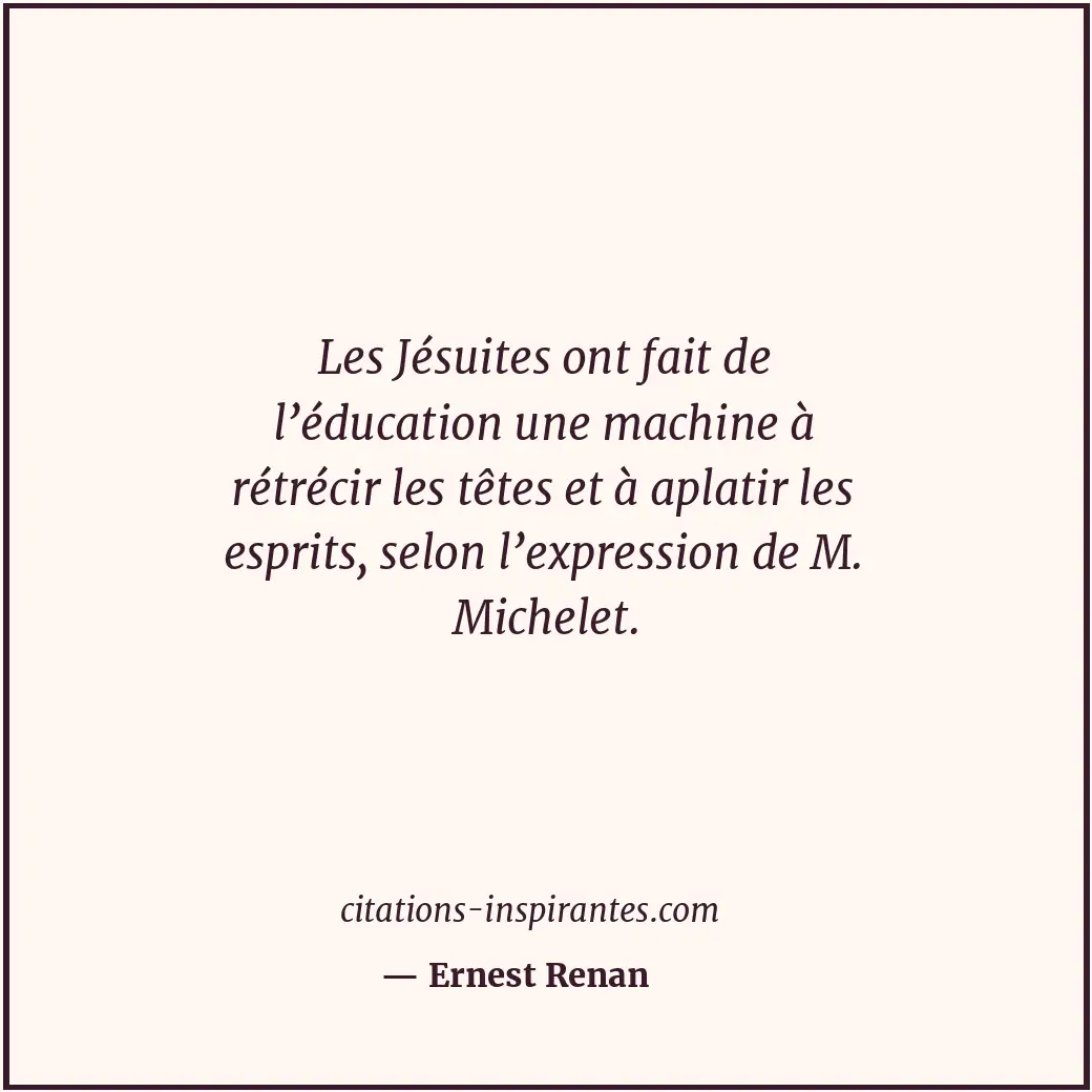 Citation de Ernest Renan