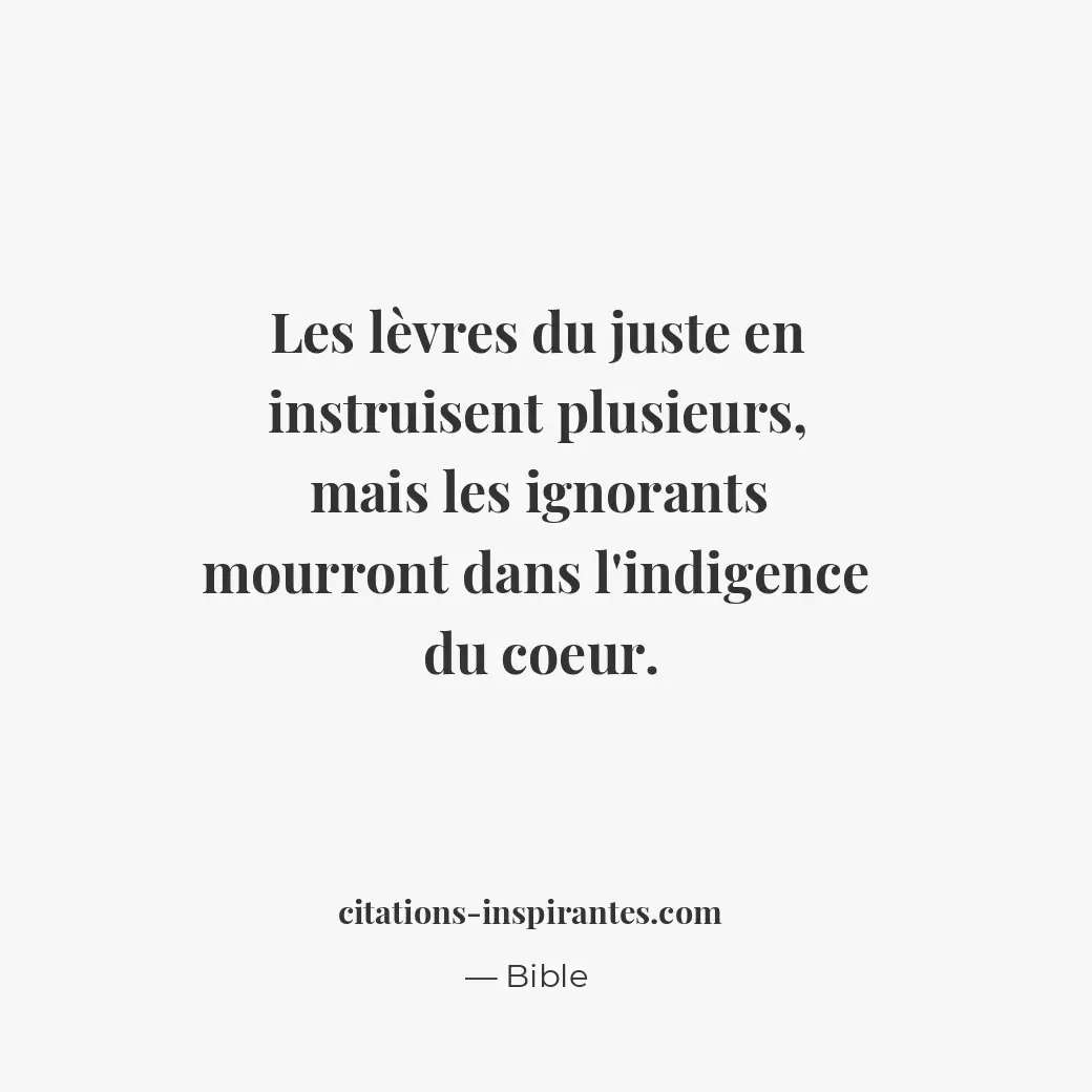 Citation de Bible