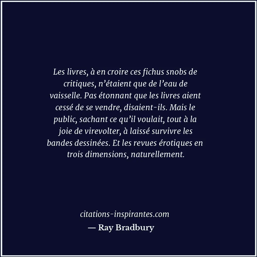 Citation de Ray Bradbury
