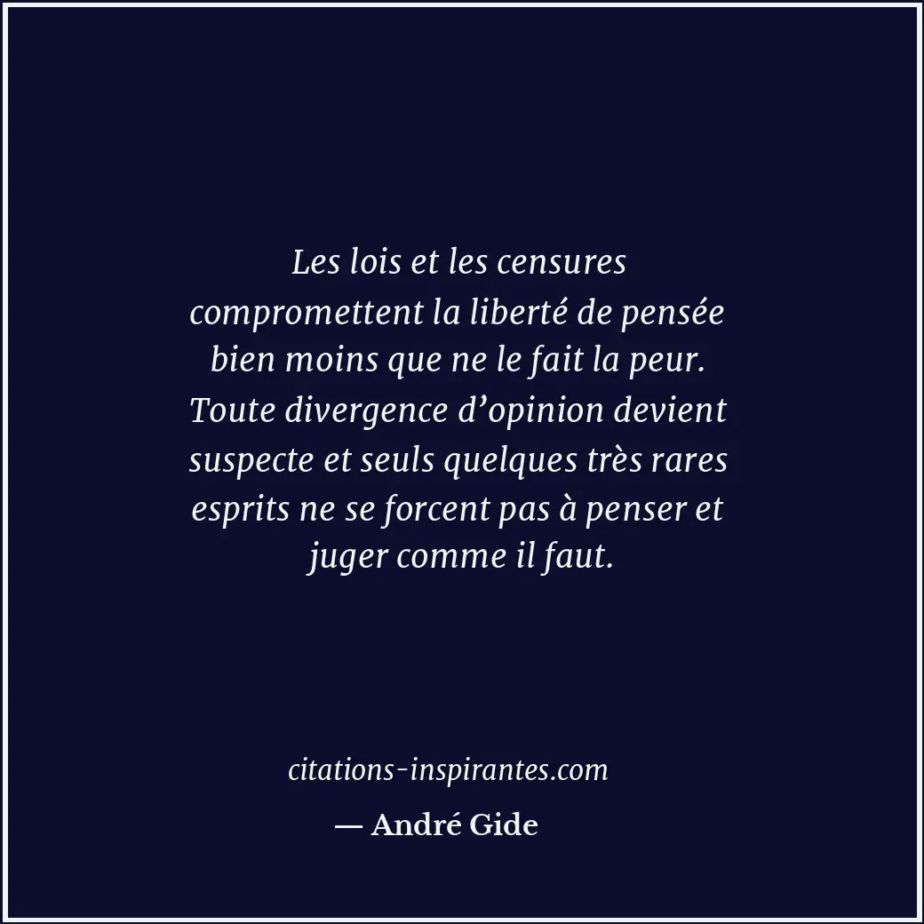 Citation de André Gide
