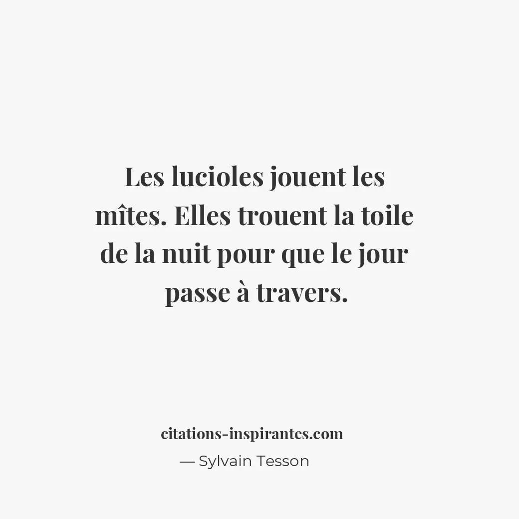 Citation de Sylvain Tesson