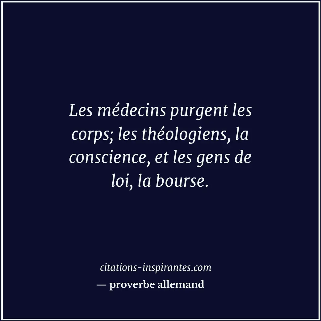 Citation de proverbe allemand