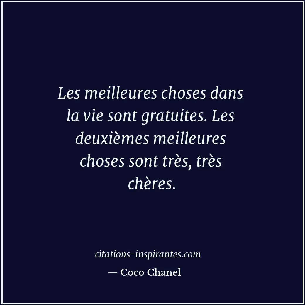 Citation de Coco Chanel