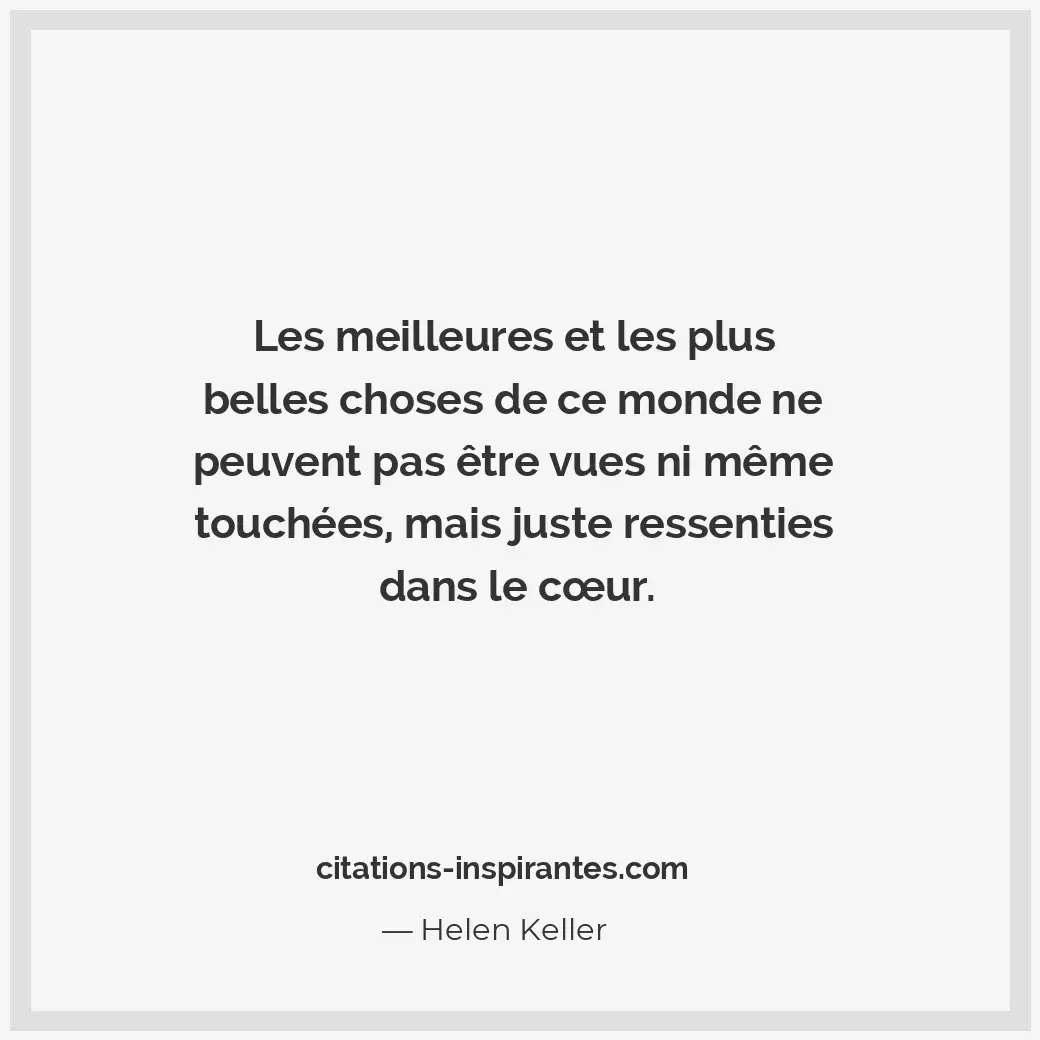Citation de Helen Keller