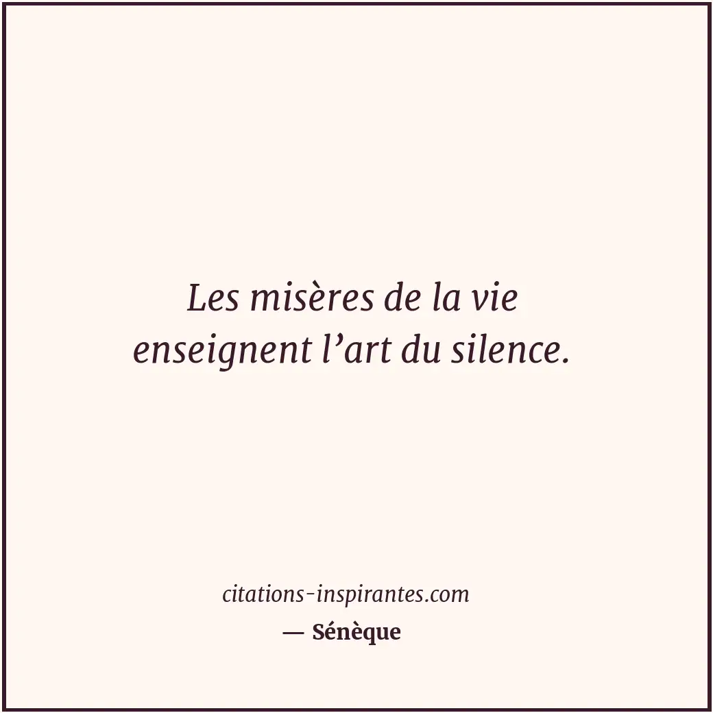 Citation de Sénèque