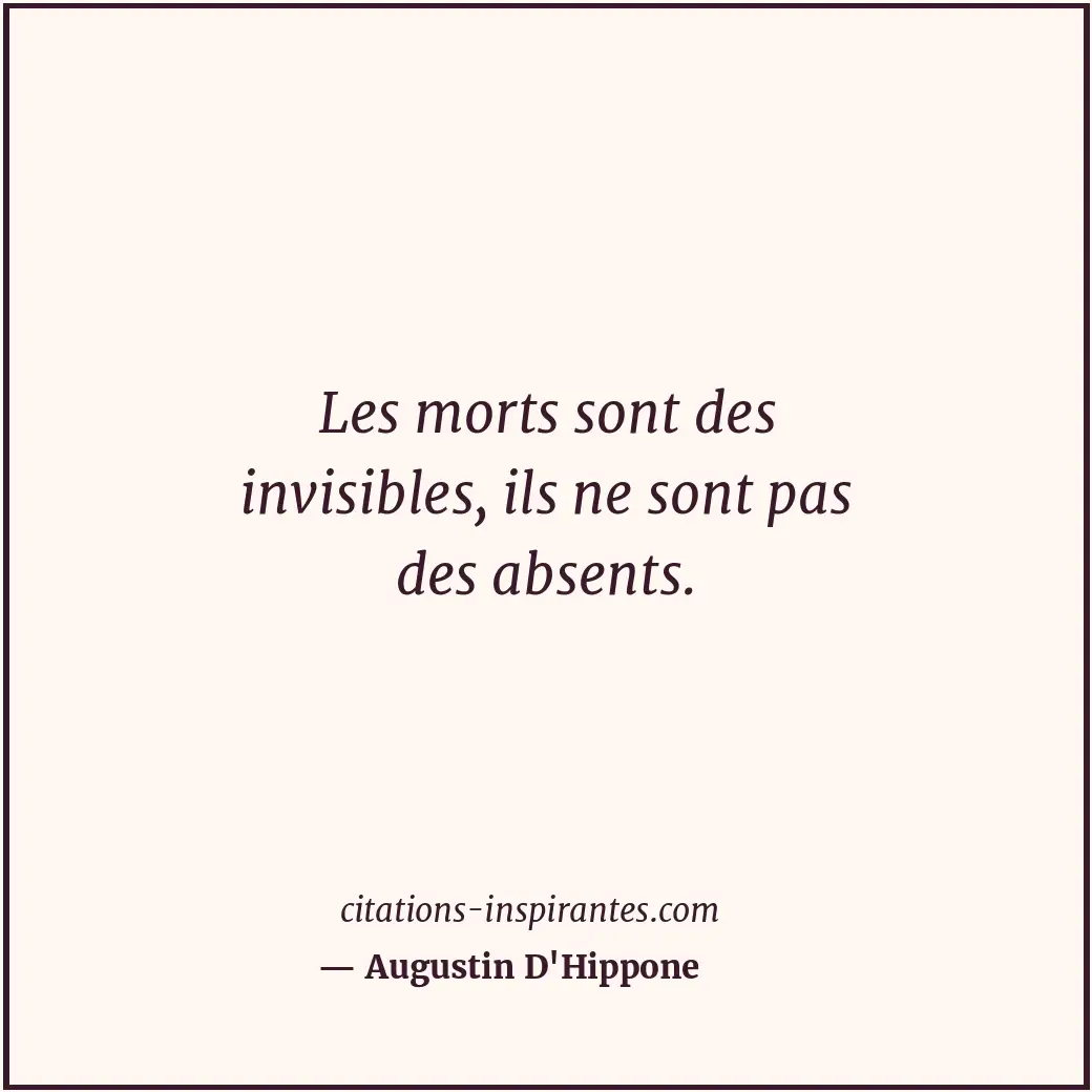 Citation de Augustin D'Hippone