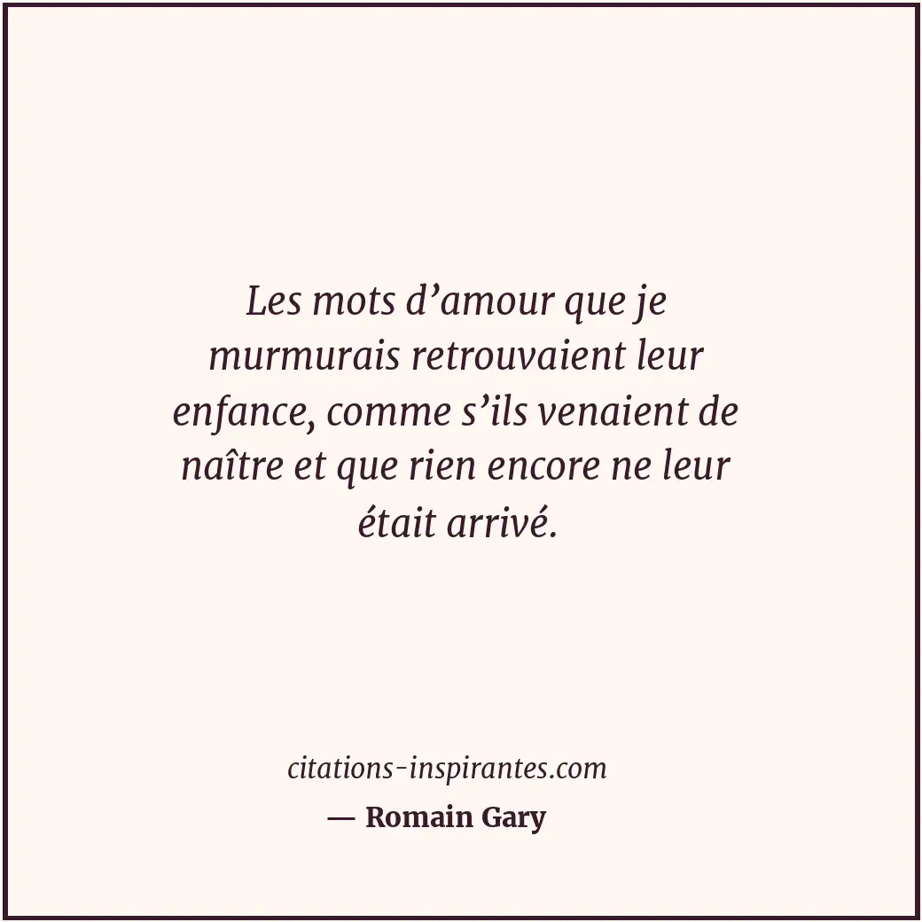 Citation de Romain Gary