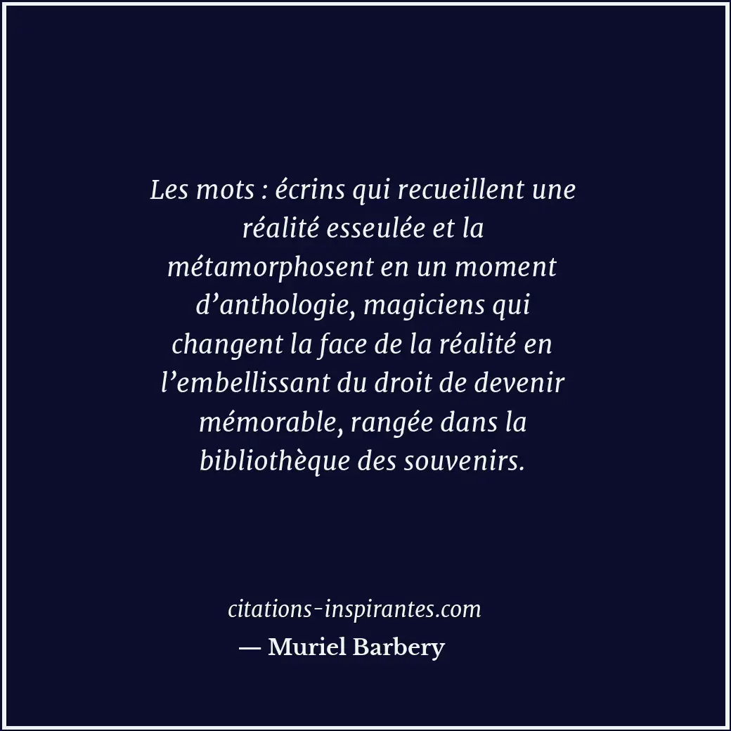 Citation de Muriel Barbery