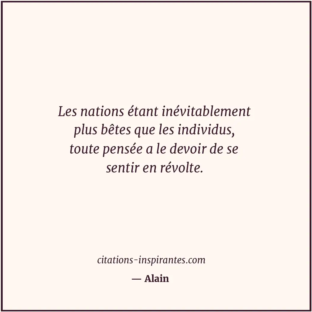 Citation de Alain