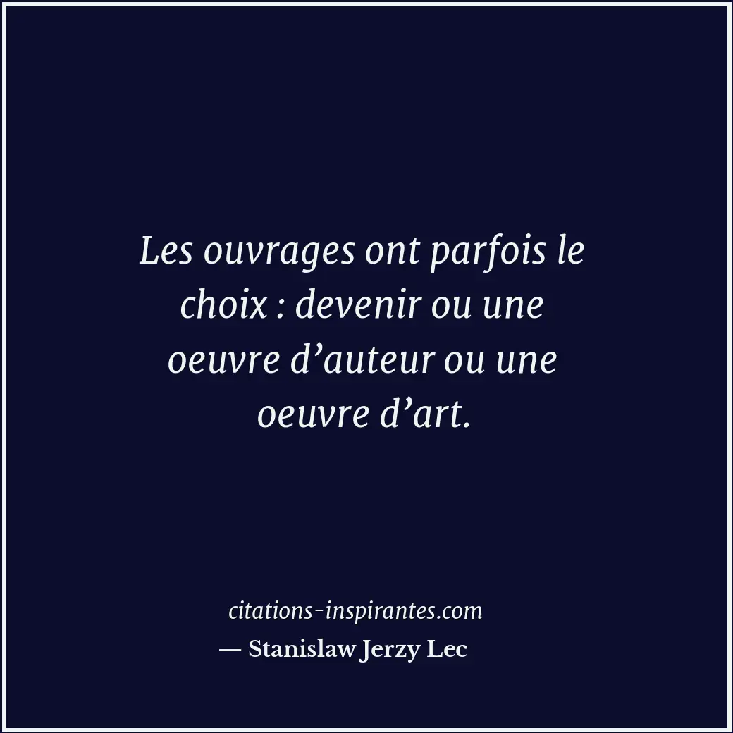 Citation de Stanislaw Jerzy Lec