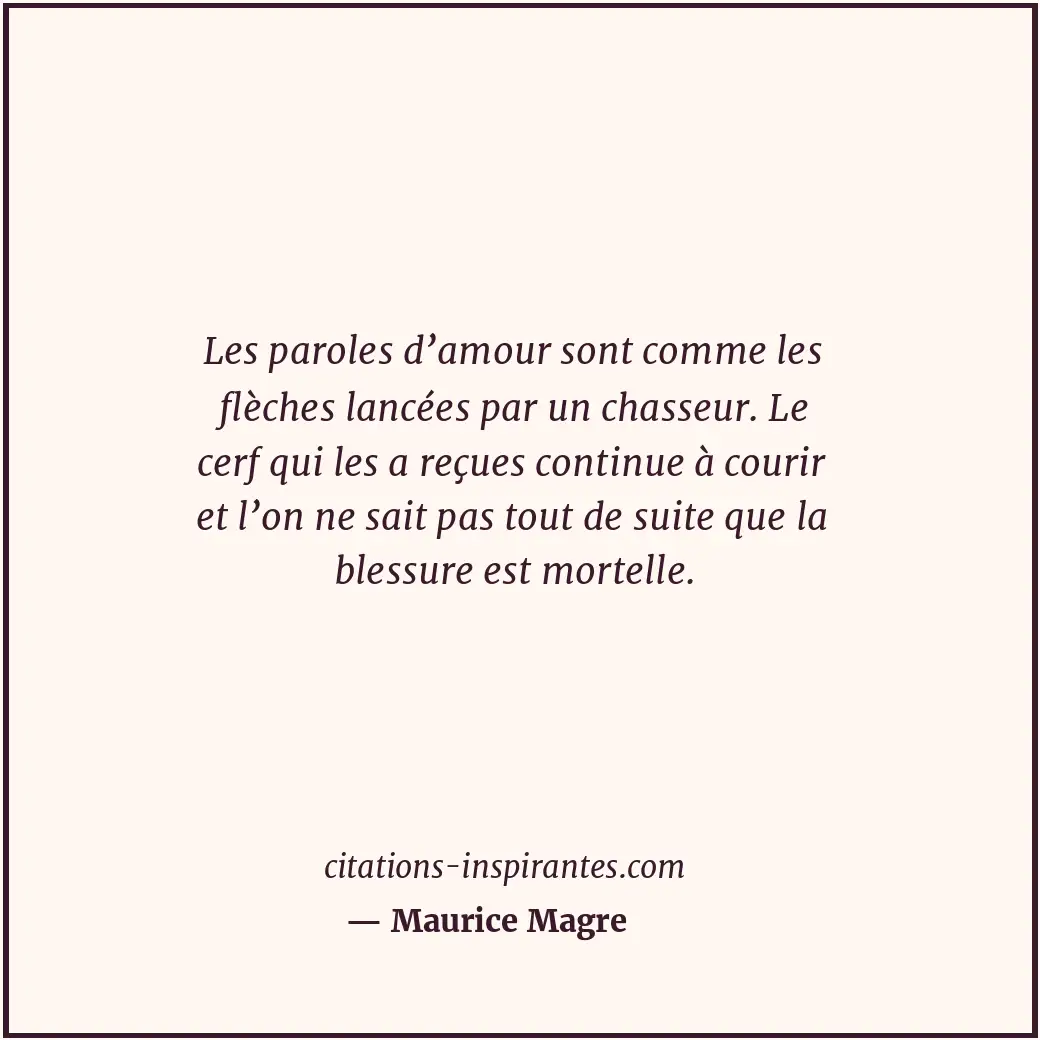 Citation de Maurice Magre