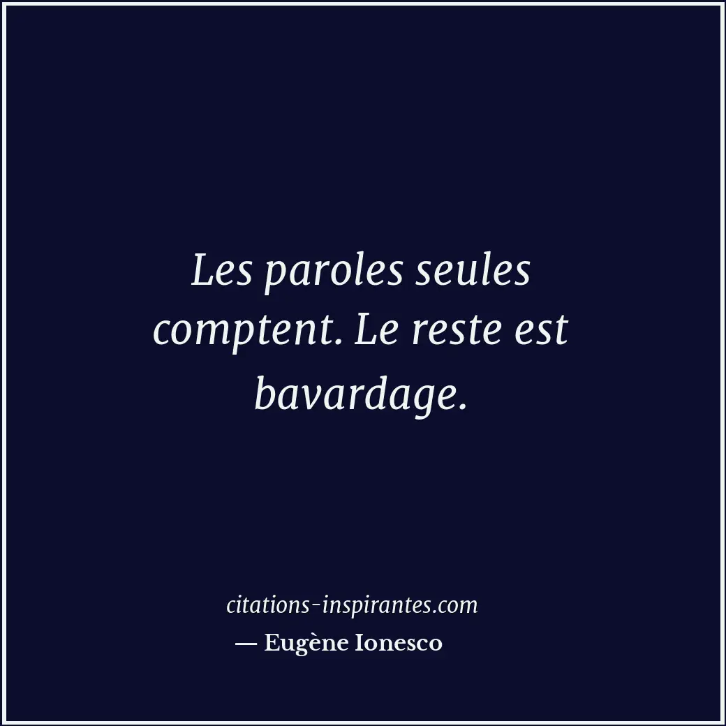 Citation de Eugène Ionesco