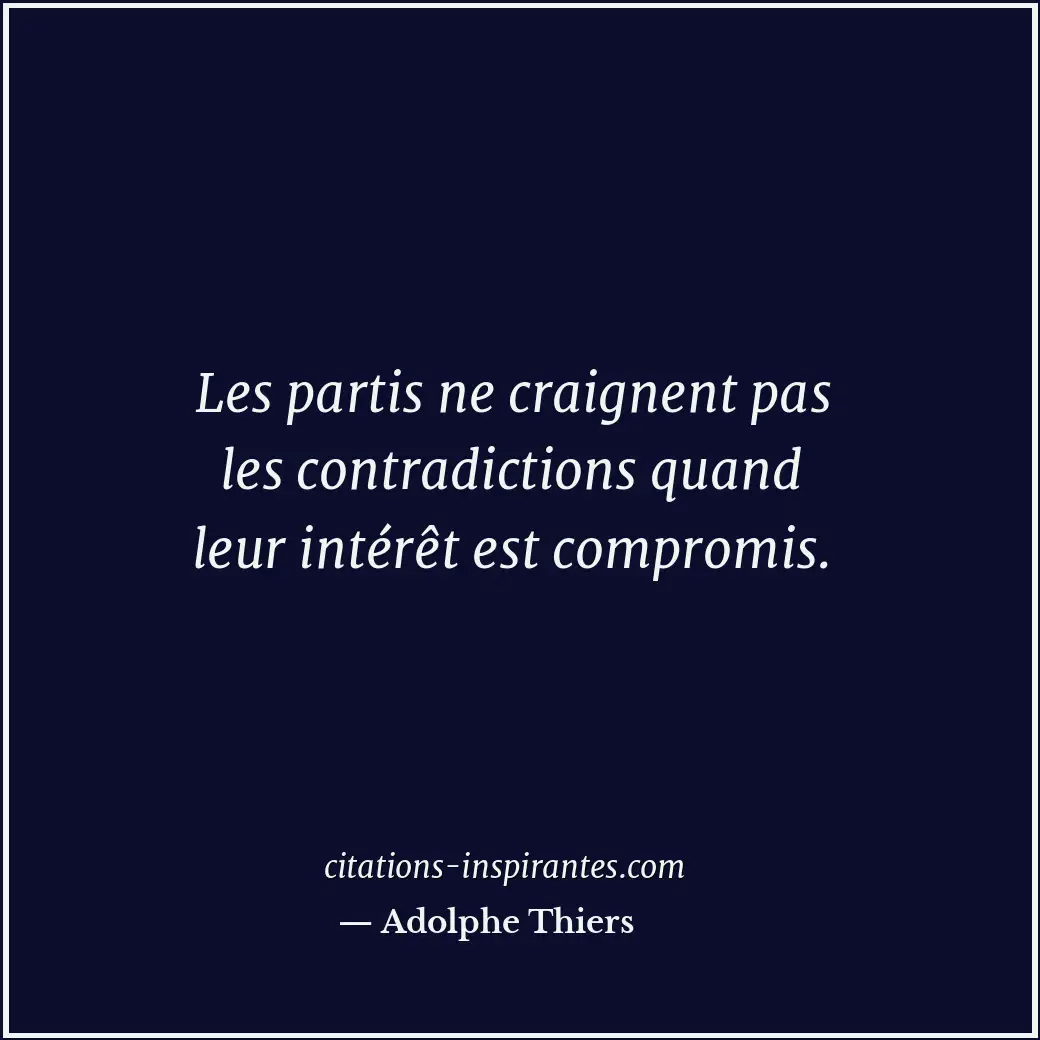Citation de Adolphe Thiers