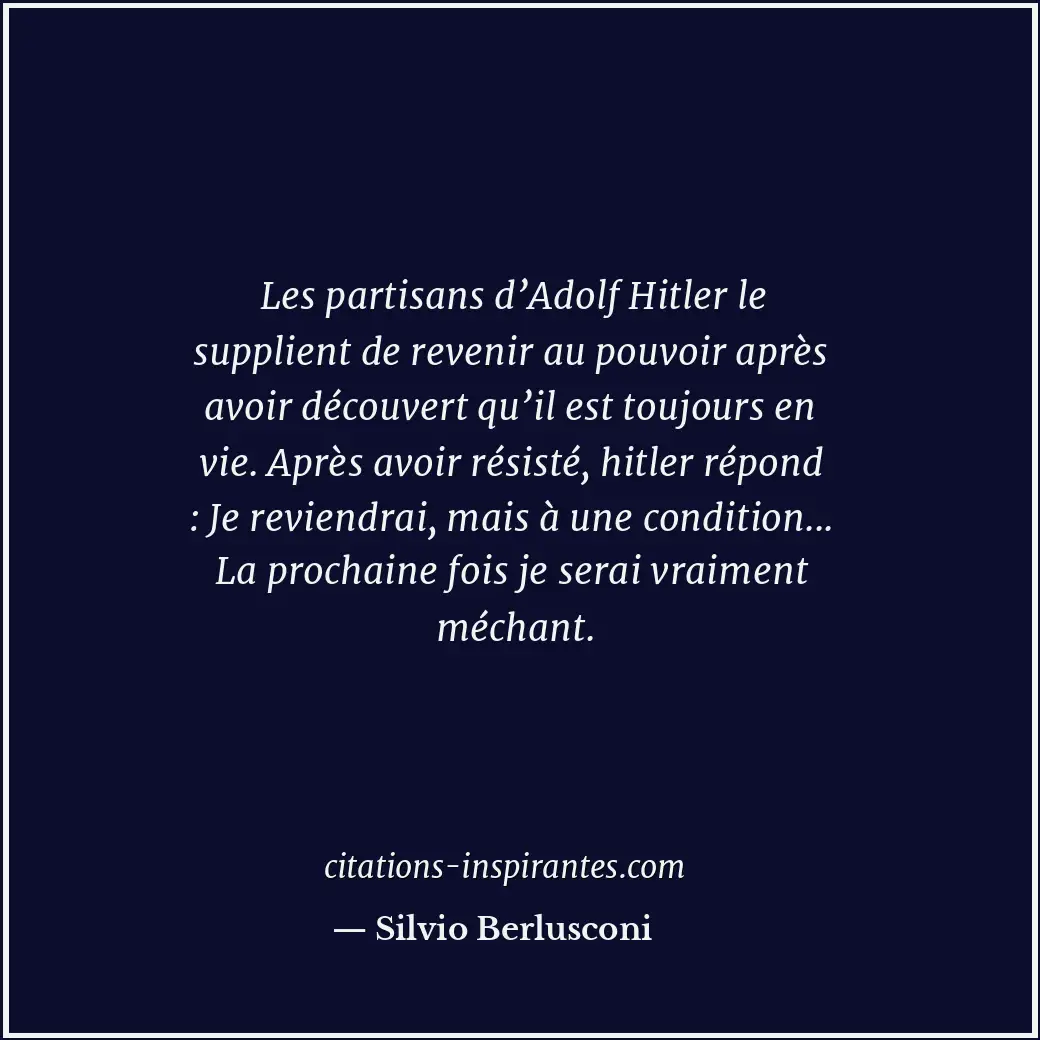 Citation de Silvio Berlusconi