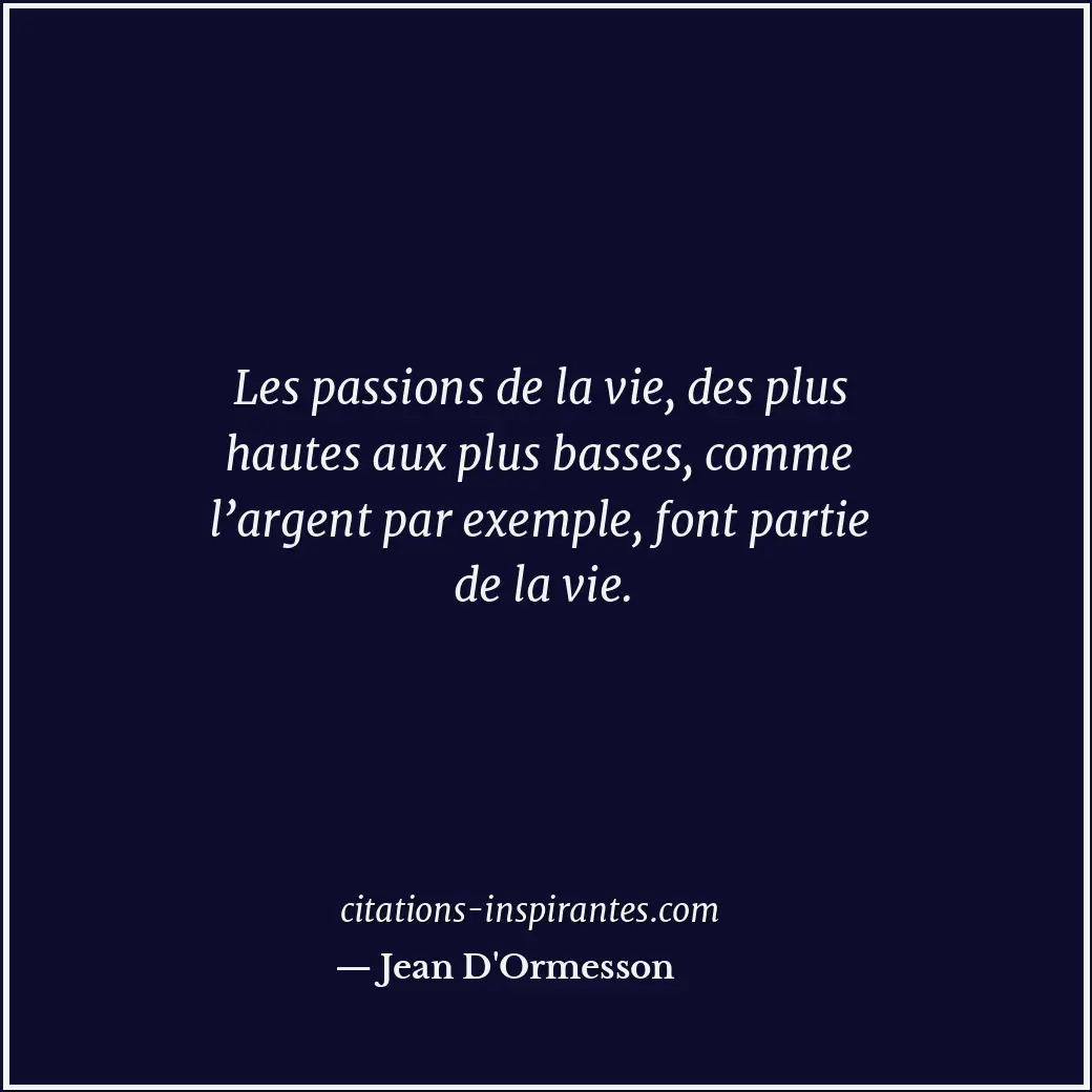 Citation de Jean D'Ormesson