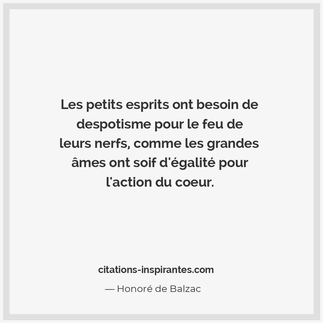 Citation de Honoré de Balzac