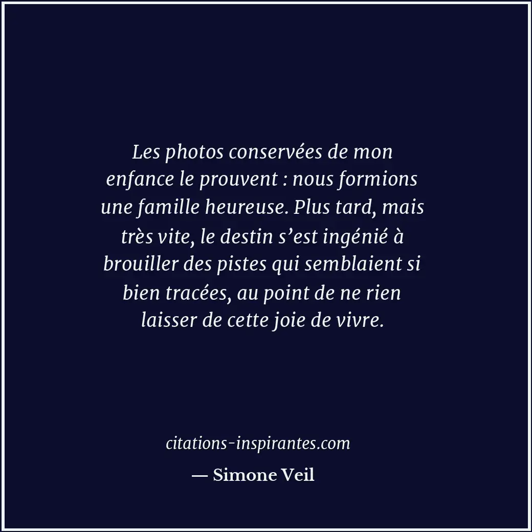 Citation de Simone Veil
