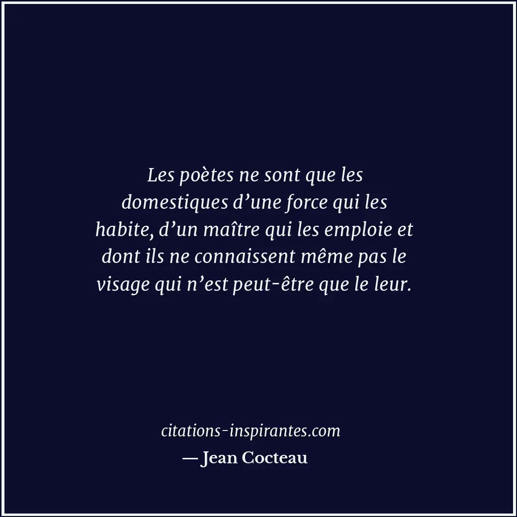 Citation de Jean Cocteau