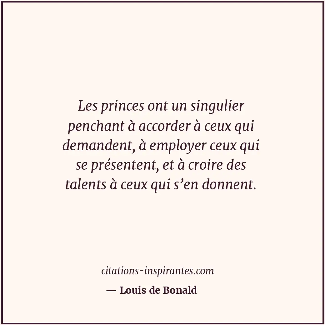 Citation de Louis de Bonald