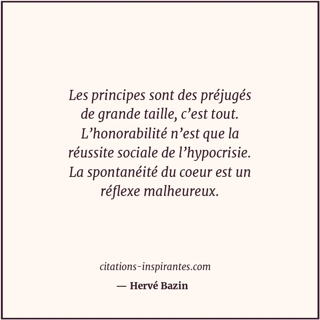 Citation de Hervé Bazin