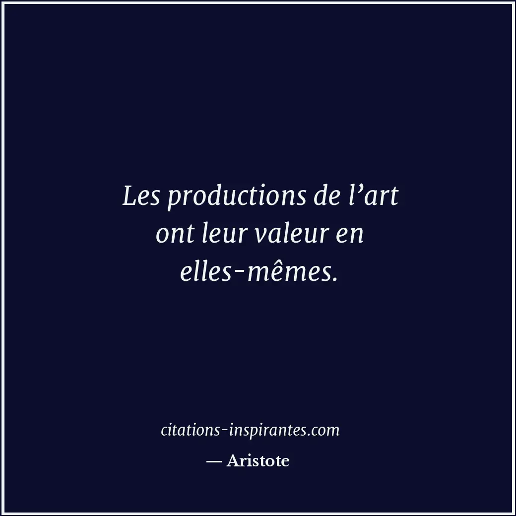 Citation de Aristote