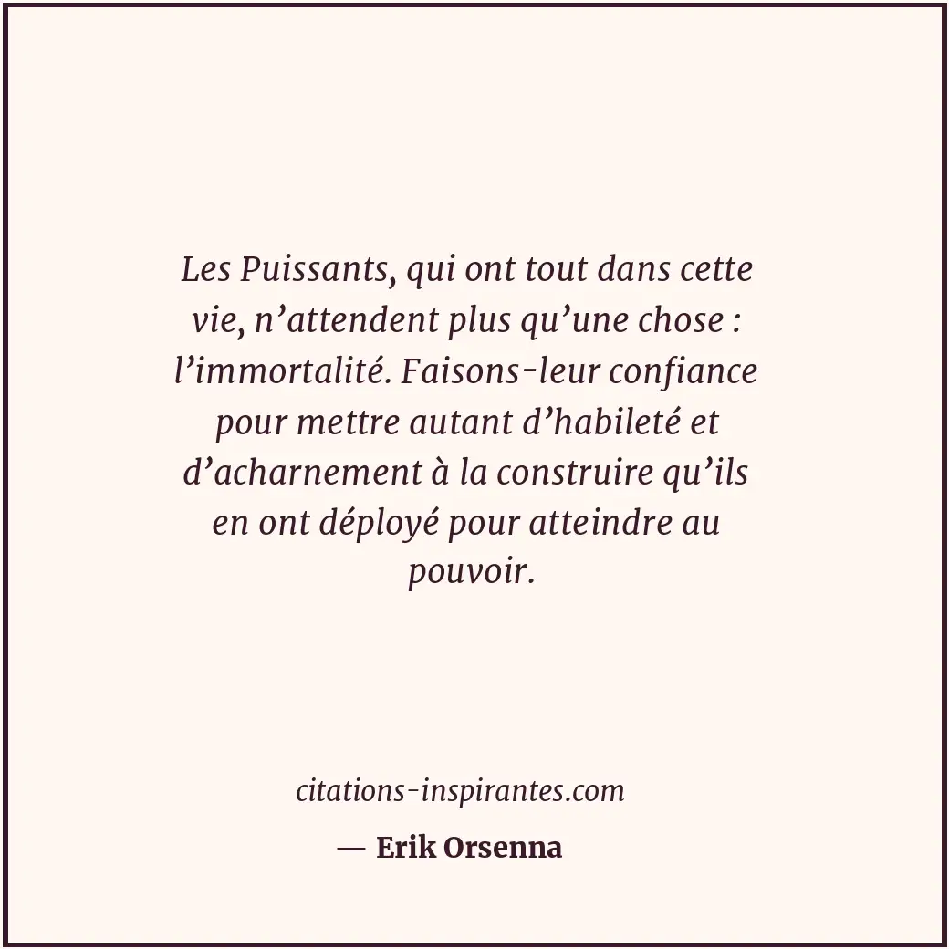 Citation de Erik Orsenna