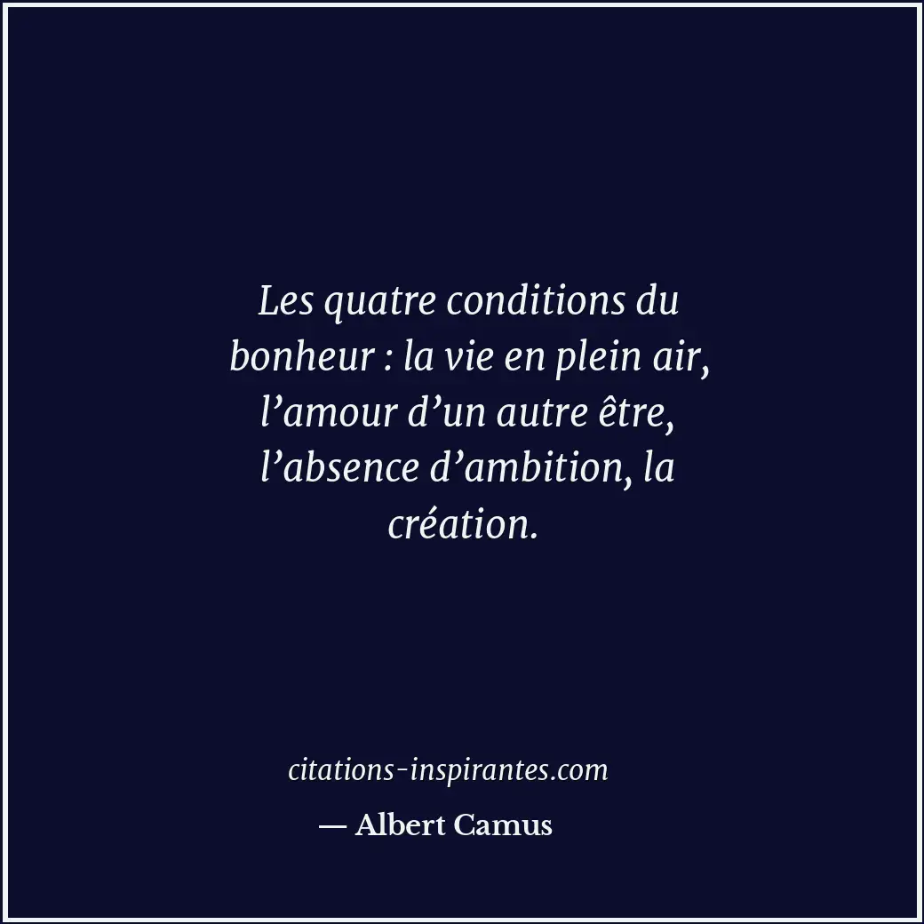 Citation de Albert Camus