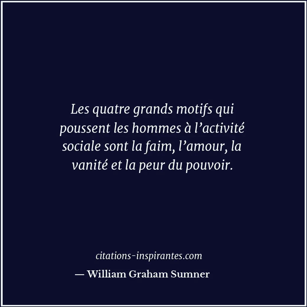 Citation de William Graham Sumner