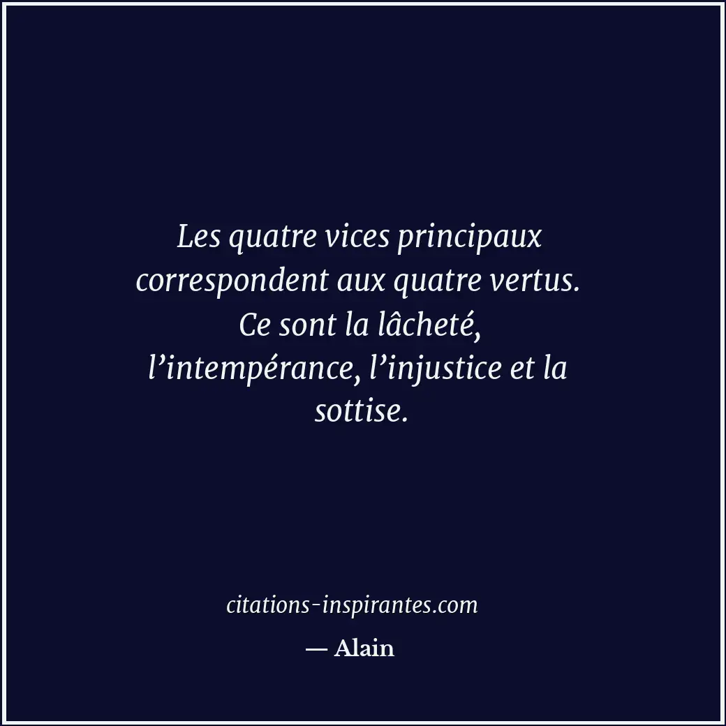 Citation de Alain