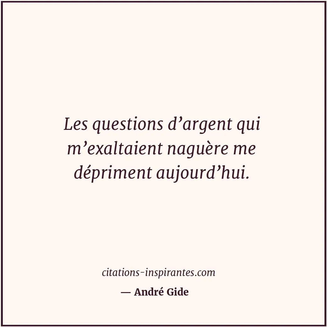 Citation de André Gide