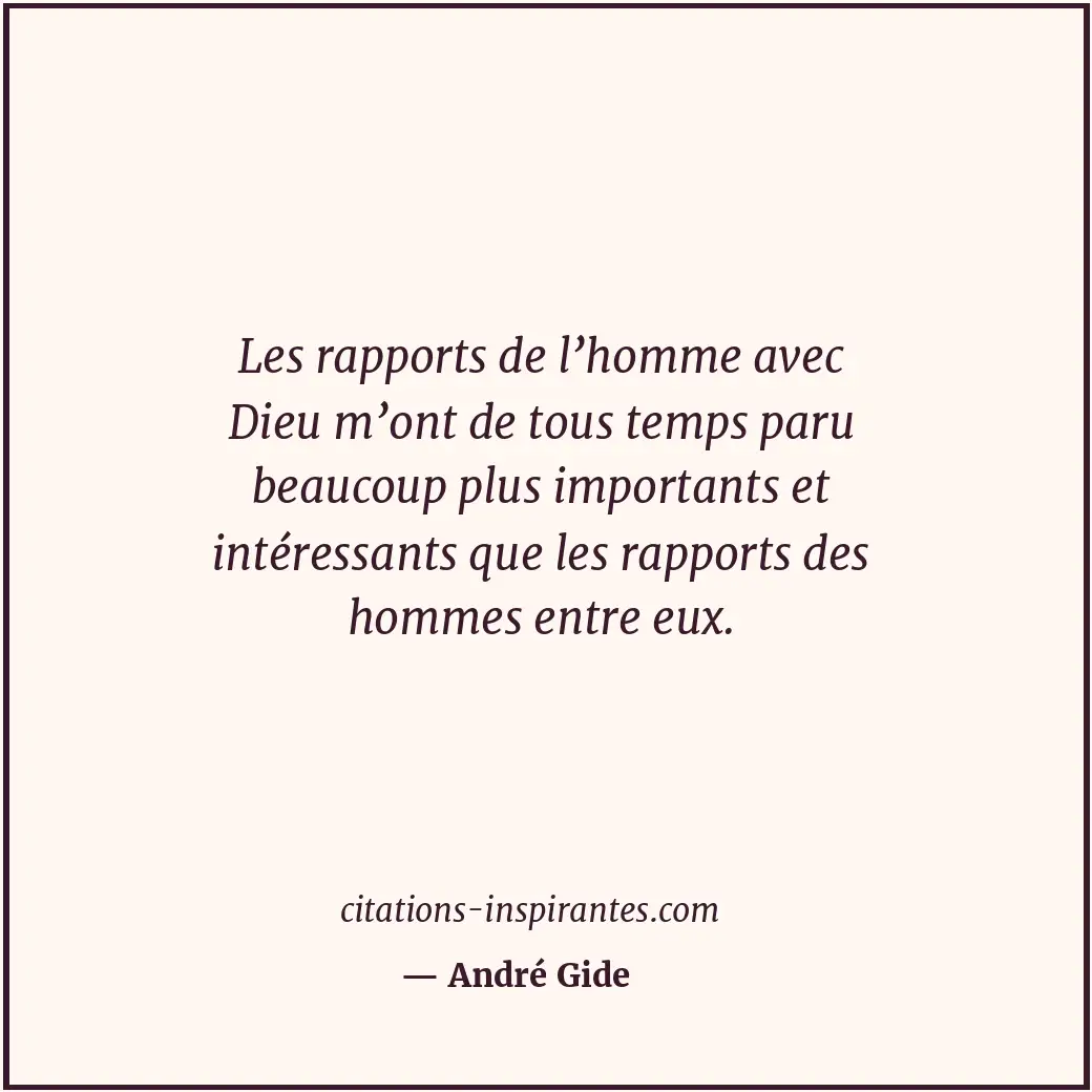 Citation de André Gide