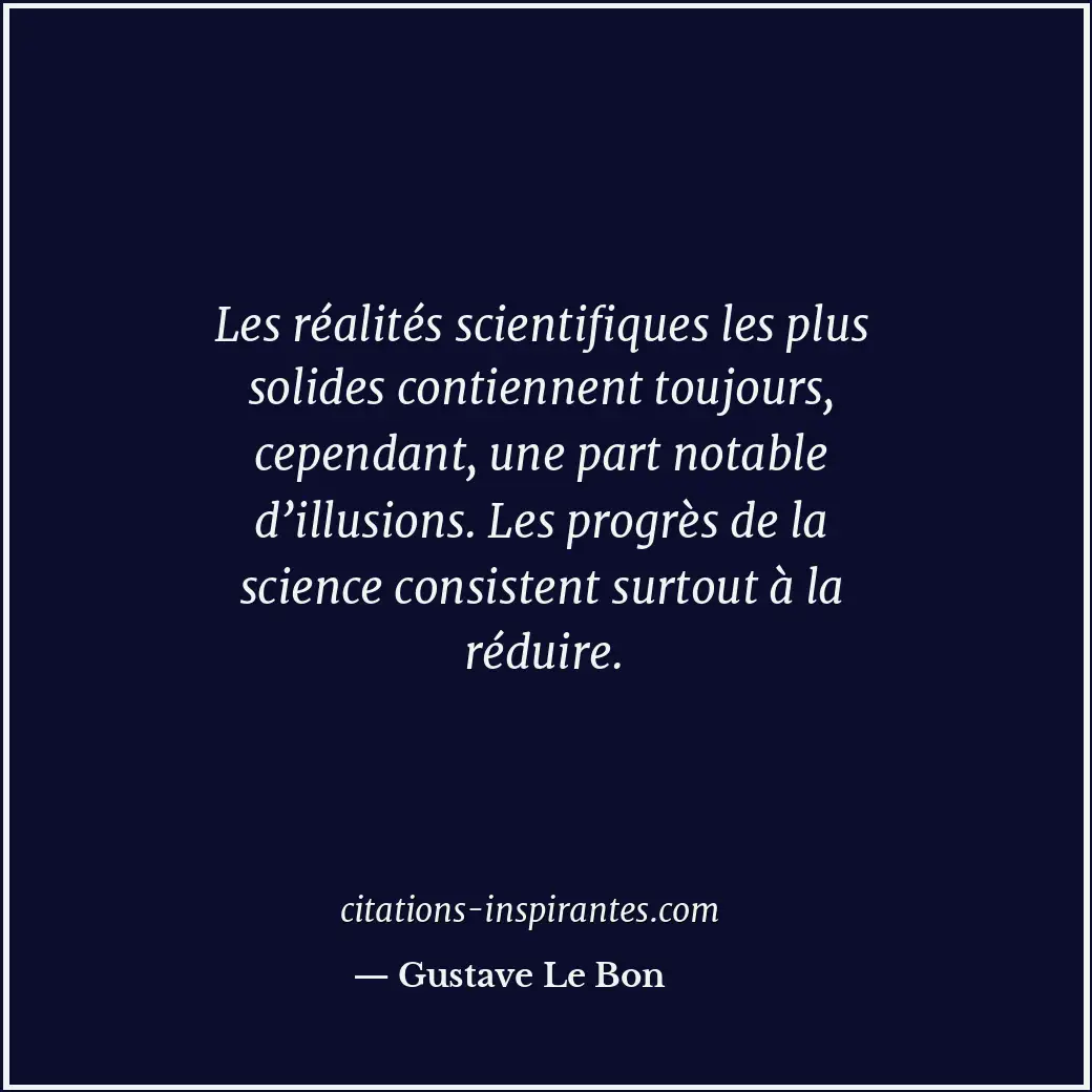 Citation de Gustave Le Bon