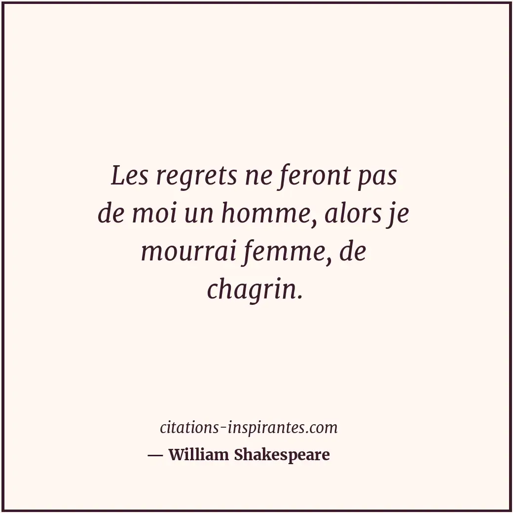 Citation de William Shakespeare