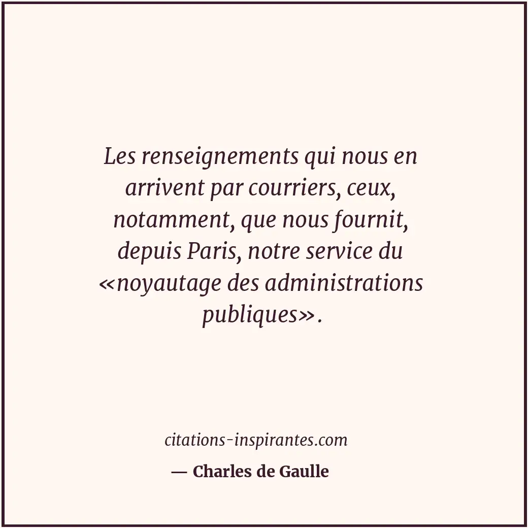 Citation de Charles de Gaulle