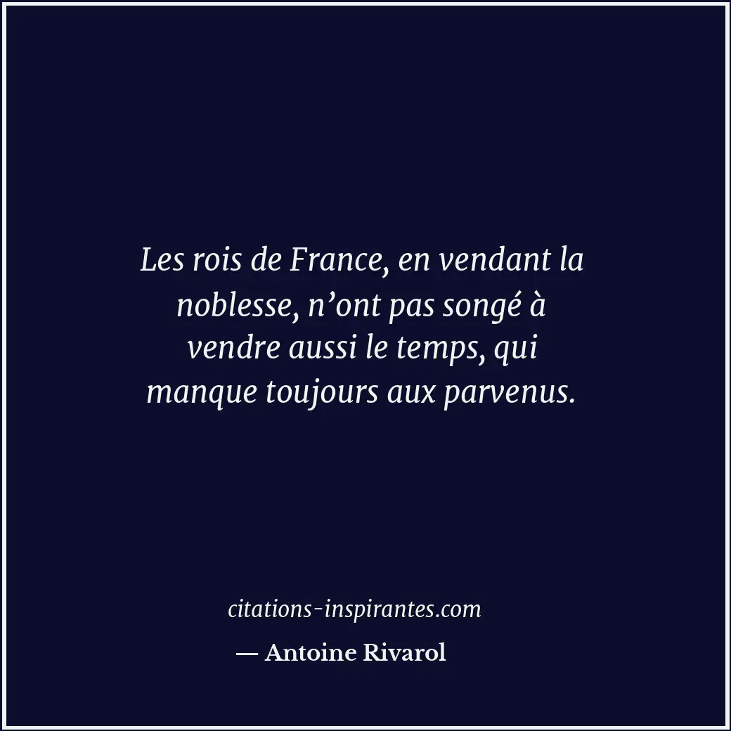 Citation de Antoine Rivarol