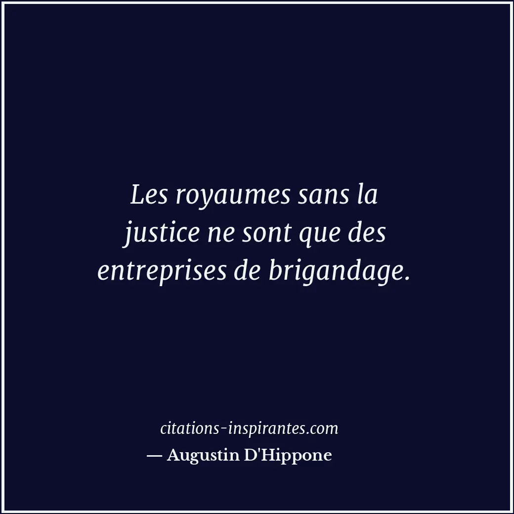 Citation de Augustin D'Hippone