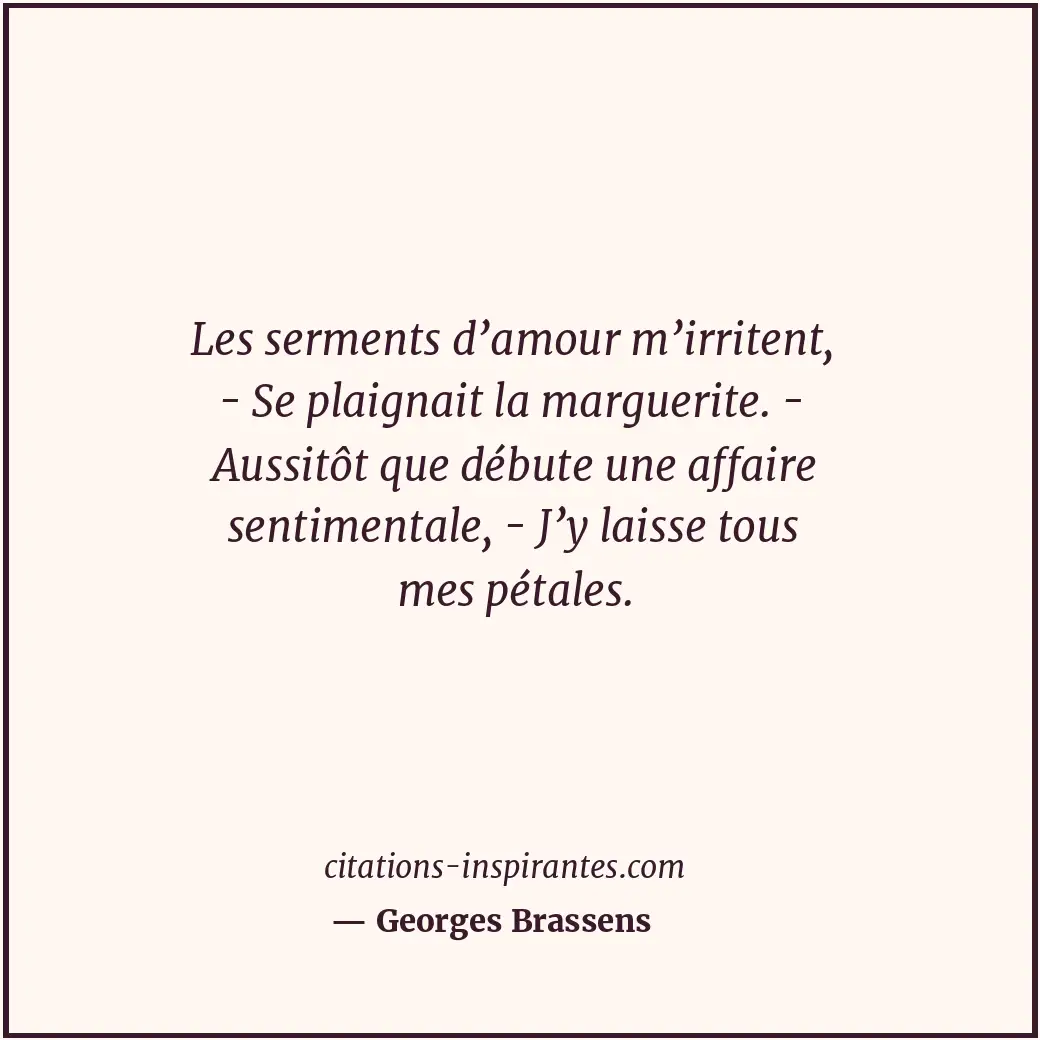 Citation de Georges Brassens