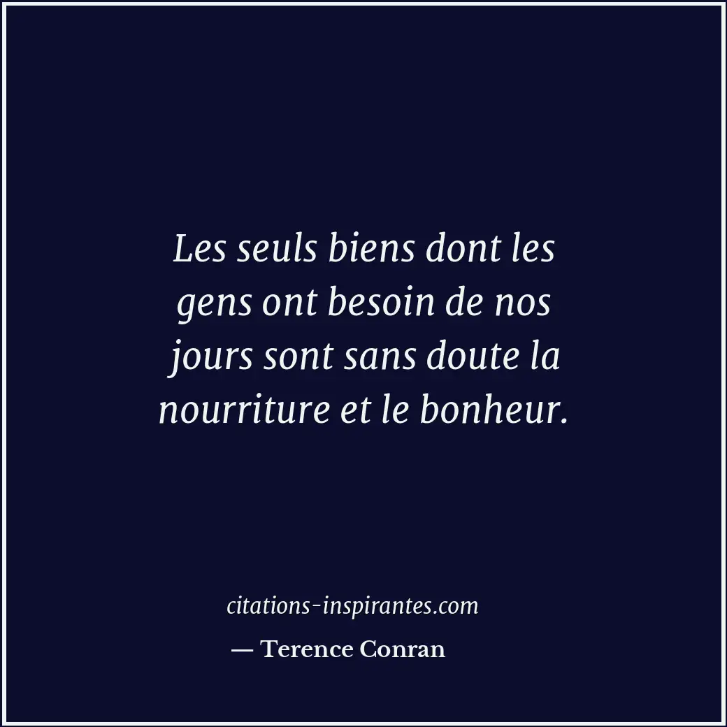 Citation de Terence Conran